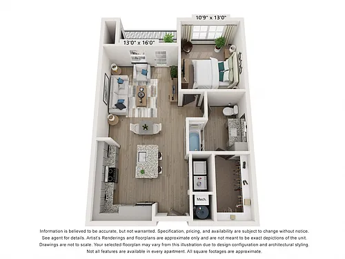 Floor plan A1.1 ADA