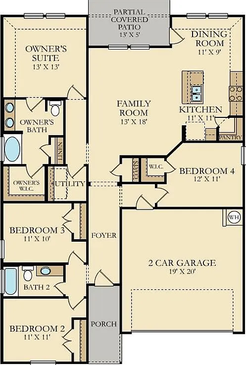 4 bed, 1662 sqft, $2,100 — Photo 2