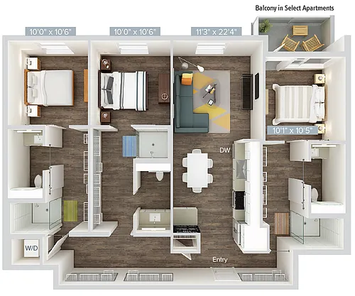 Floor plan C3V-1278