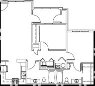 Explore this sleek apartment layout designed for modern living with optimal space utilization. Explore this sleek apartment layout designed for modern living with optimal space utilization.