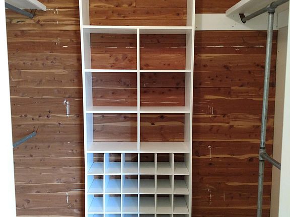 Master closet, lined with cedar.