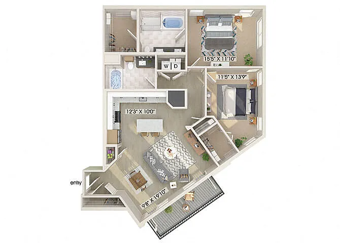 Floor plan B7