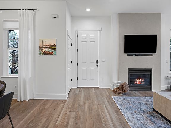 Gas fireplace in living room