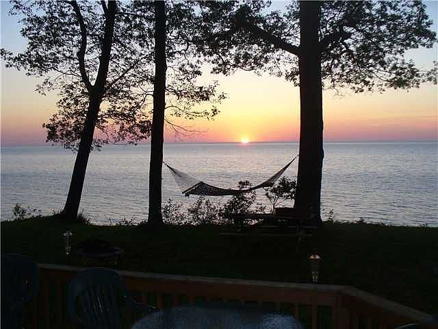 Sunset view off back deck