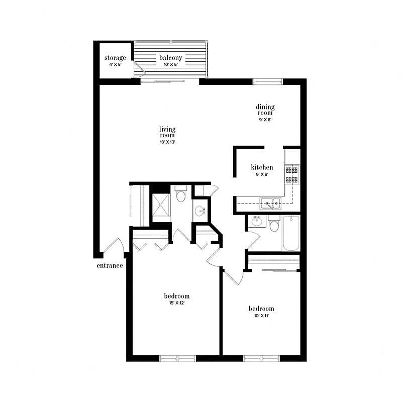 Floor plan C1p - Renovated