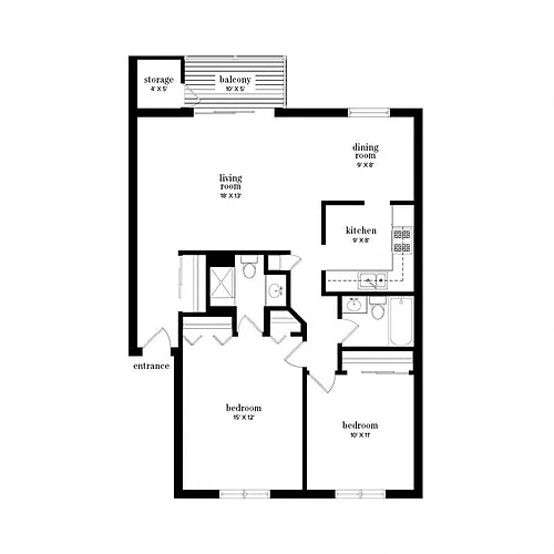 Floor plan C1p - Renovated