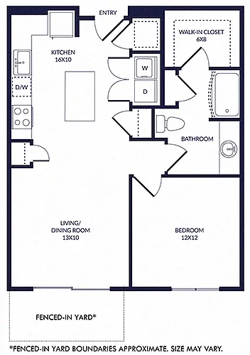 Floor plan Alto with Fenced-In Yard
