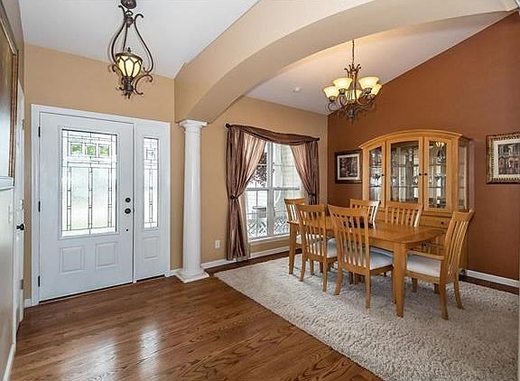 Looking to the front entry, there is a coat closet for your guests!