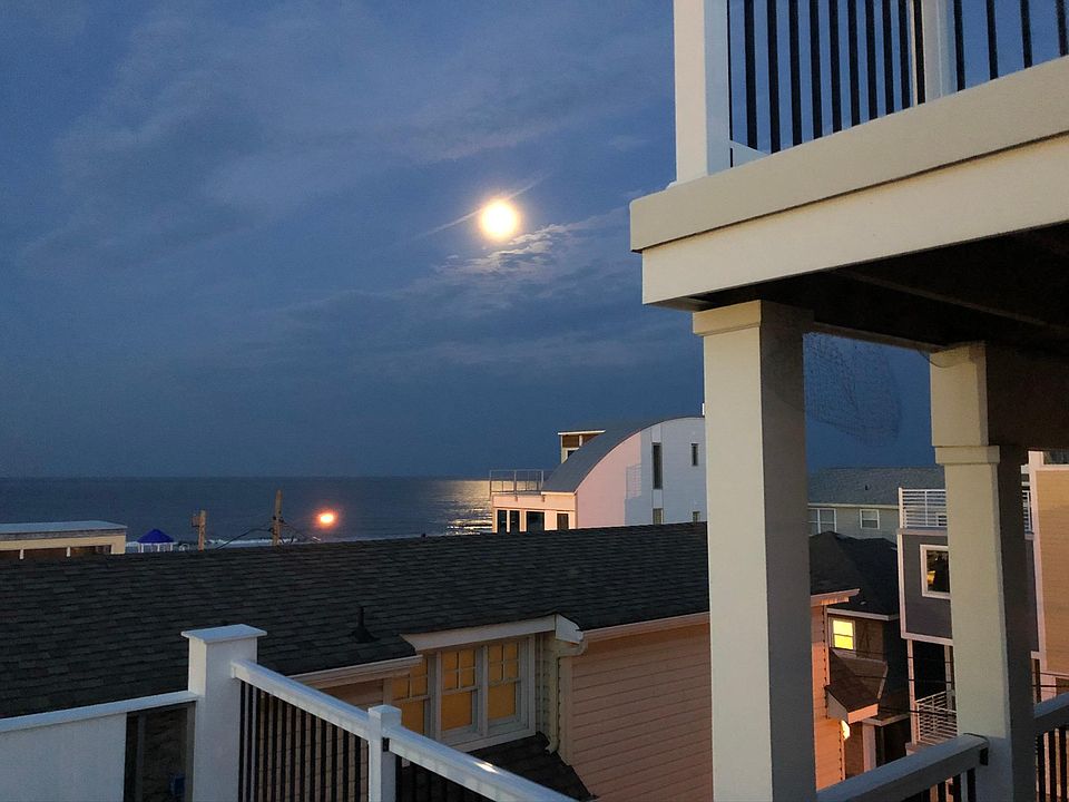 Beautiful moonlit night across the Atlantic