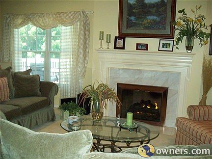 Greatroom with gas fireplace & vaulted ceilings,