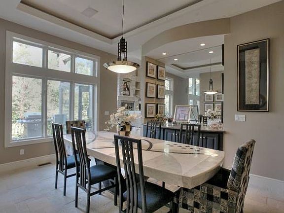 Open dining room