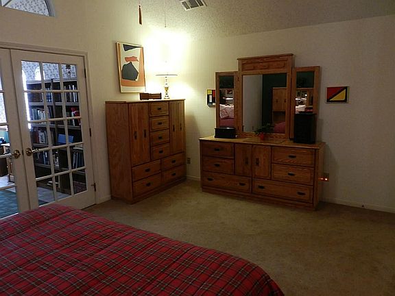 View of the Master bedroom with the adjoining study to the left.