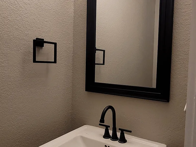 Downstairs powder room