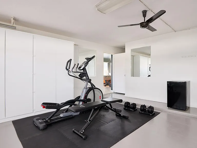 Home Gym in the 2 Car Garage