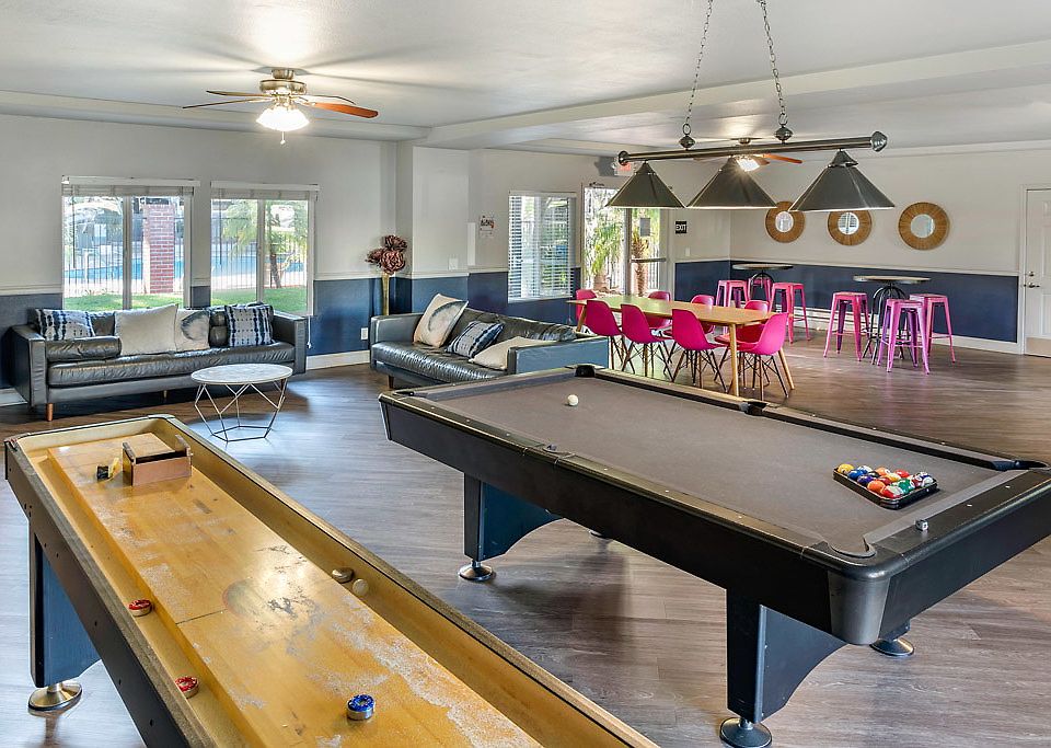 Clubhouse with pool table and