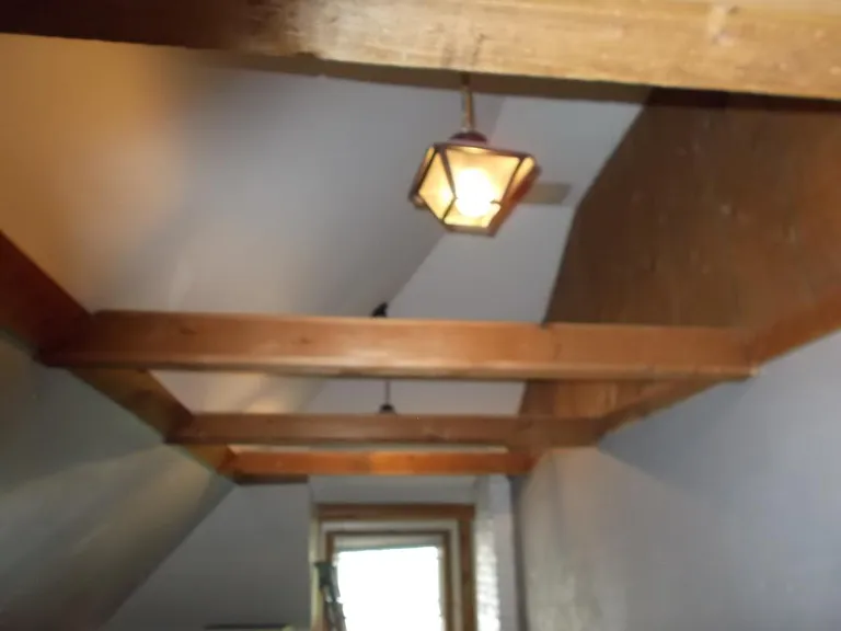 ceiling of studio and storage