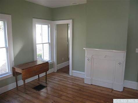 Dining room fireplace mantel