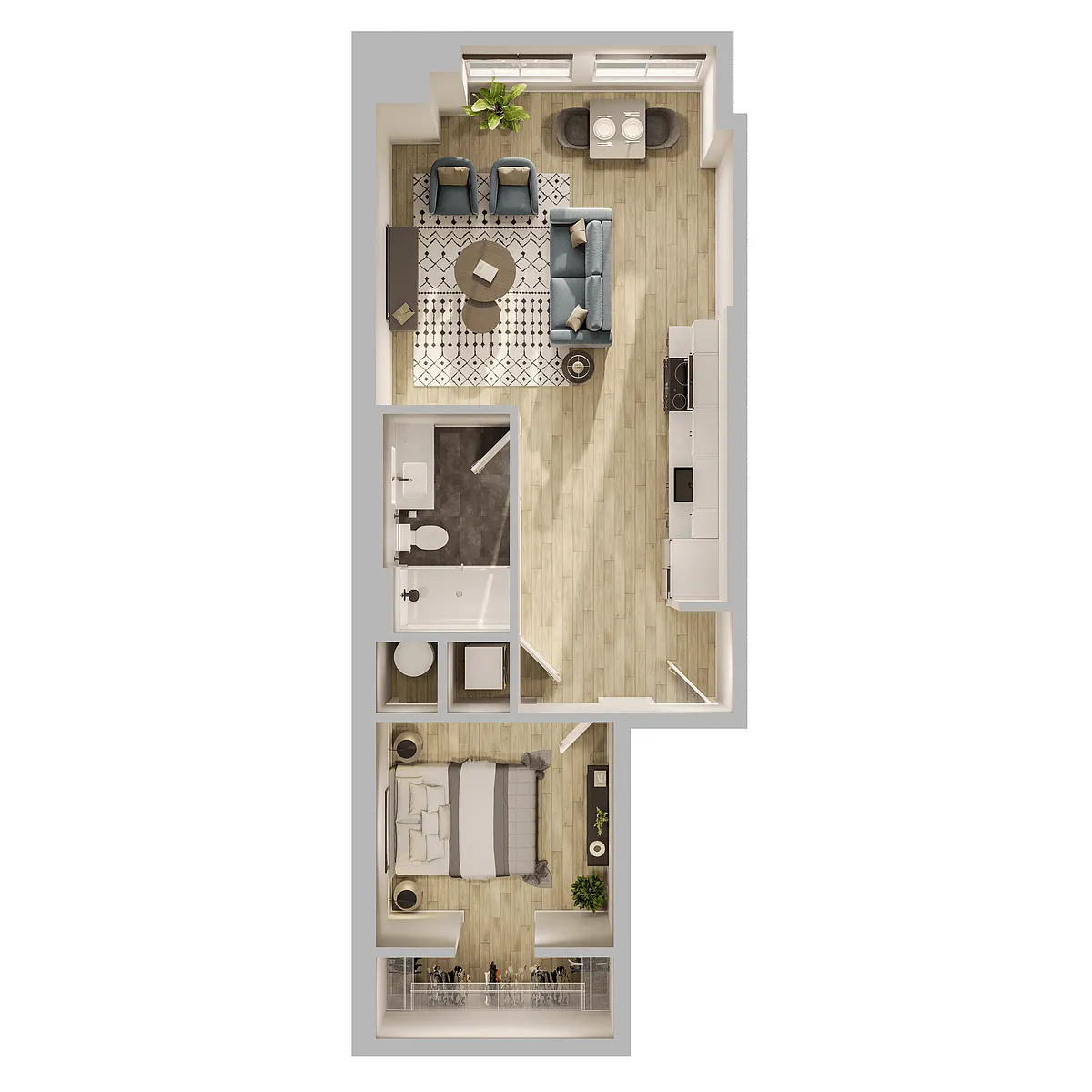 Floor plan L14-1BR