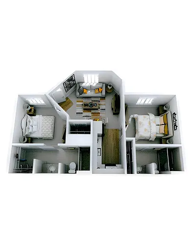 Floor plan Two Bedroom