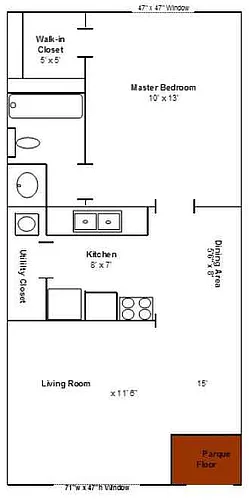 Floor plan 74th