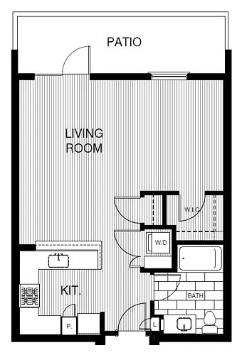 Floor plan Studio 710