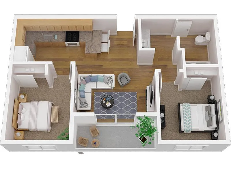 Floor plan 2 Bedroom