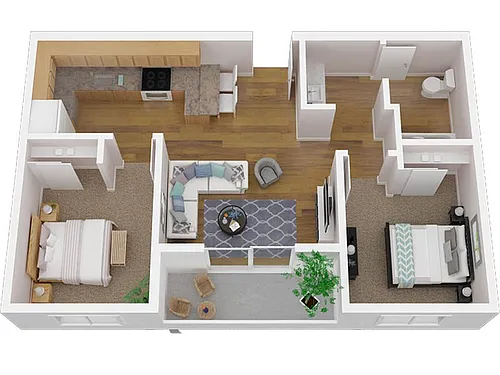 Floor plan 2 Bedroom