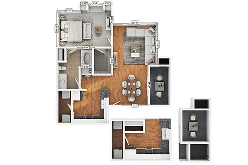 Floor plan 1B1