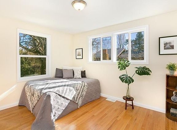 Bedroom 1 overlooking backyard