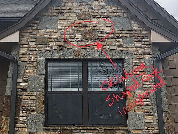 Oklahoma Shaped Rock-work