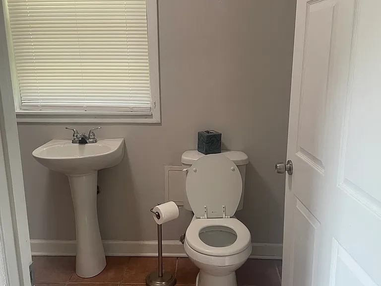 Half bath off the kitchen