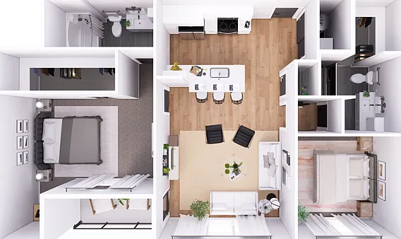 Spacious 2-Bedroom with 1016 Square feet featuring upgraded finishes throughout! Spacious 2-Bedroom with 1016 Square feet featuring upgraded finishes throughout!