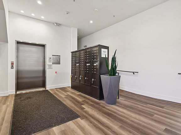 Elevator and Mailboxes.