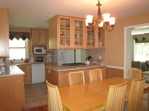 Dining room and kitchen