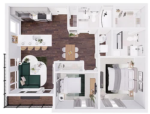 Floor plan Midpoint East-2B