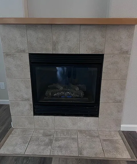 Fireplace in family room