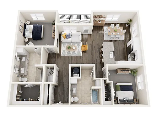 Floor plan B2A