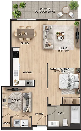 Floor plan A6D