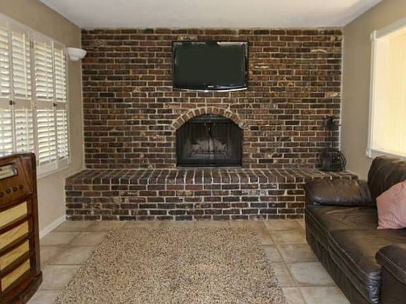 Custom Brick Fireplace