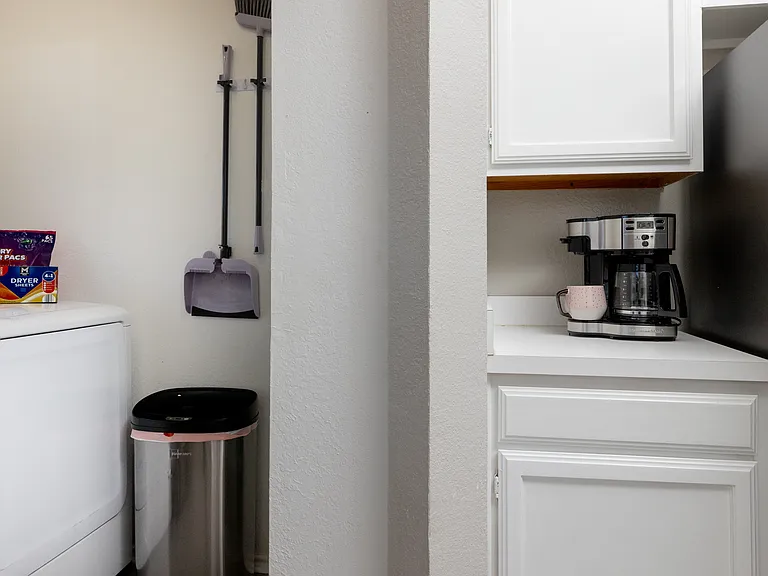 Fully stocked kitchen with ample counter space, stainless steel appliances, toaster, and kettle_everything you need to cook, snack, or sip in comfort.