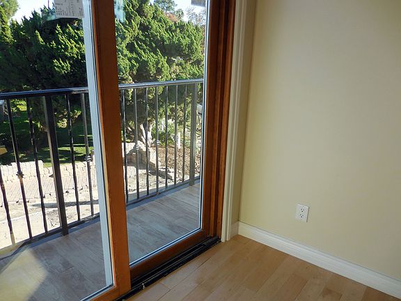 balcony with wood trims