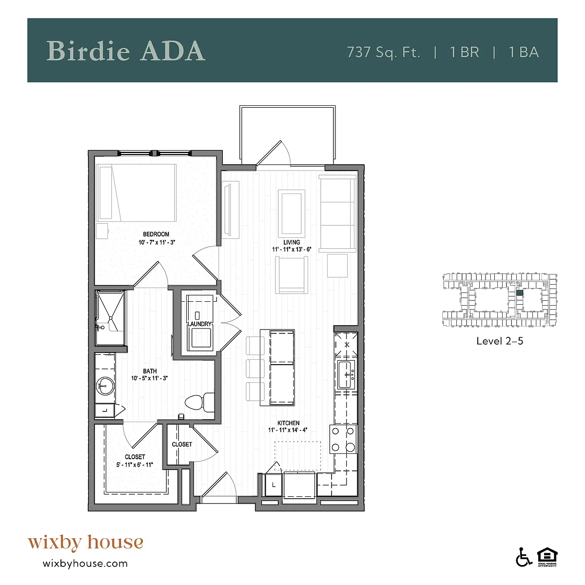Floor plan Birdie ADA