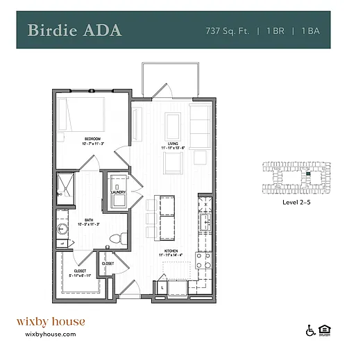 Floor plan Birdie ADA