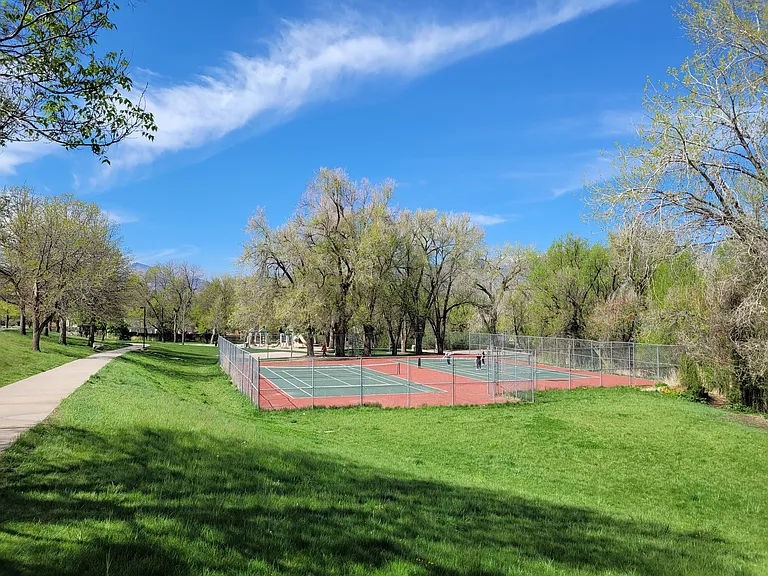Parks off of the adjacent trail