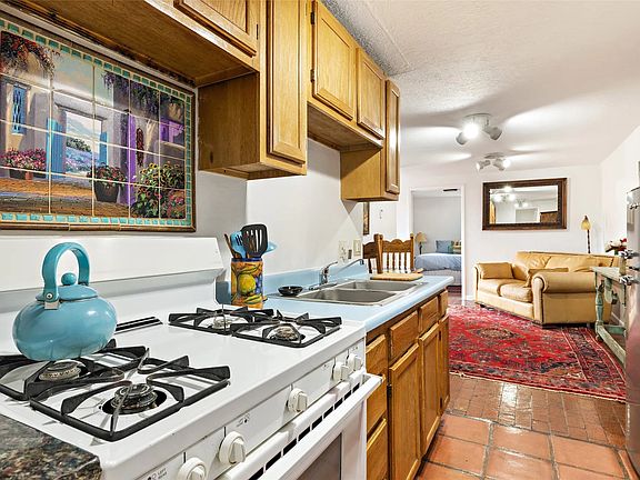 Kitchen and living areas