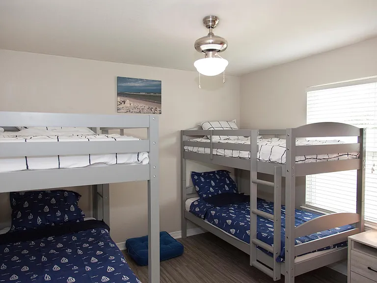 Our 5 twin-size bunk beds are perfect for kids or grown-ups_always ready to provide a cozy and fun sleeping space!