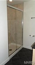 Shower in bathroom