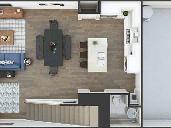 Pennant Square Plan 1 First Floor 3D Floor Plan