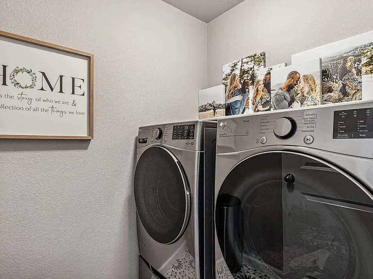 Upstairs laundry room