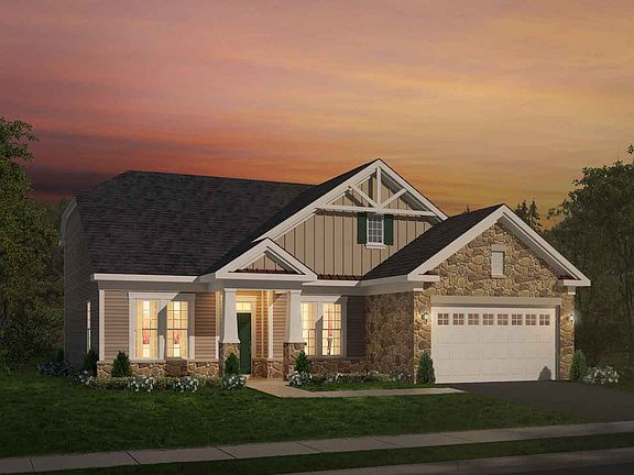 Elevation 4 of the Pearson a home design at Easton Village by Brookfield Residential